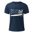 thumbnail image 4 of LEKODE Men's Patriotic Vintage Print Shirts Casual Soft Cewneck Short Sleeve Independence Day Shirt 4th of July T Shirts, 4 of 4