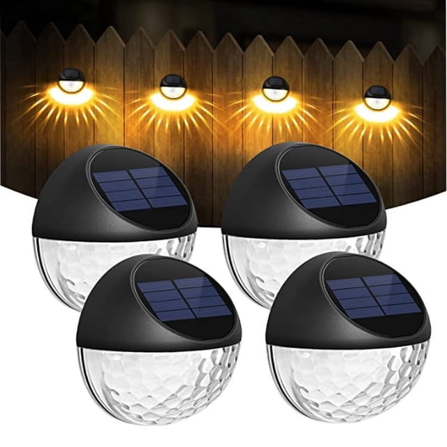 Luces solares para valla, luces para cubierta al aire libre, colector Solar, luces Led impermeables para exteriores, luces solares para escaleras, luces para patio al aire libre