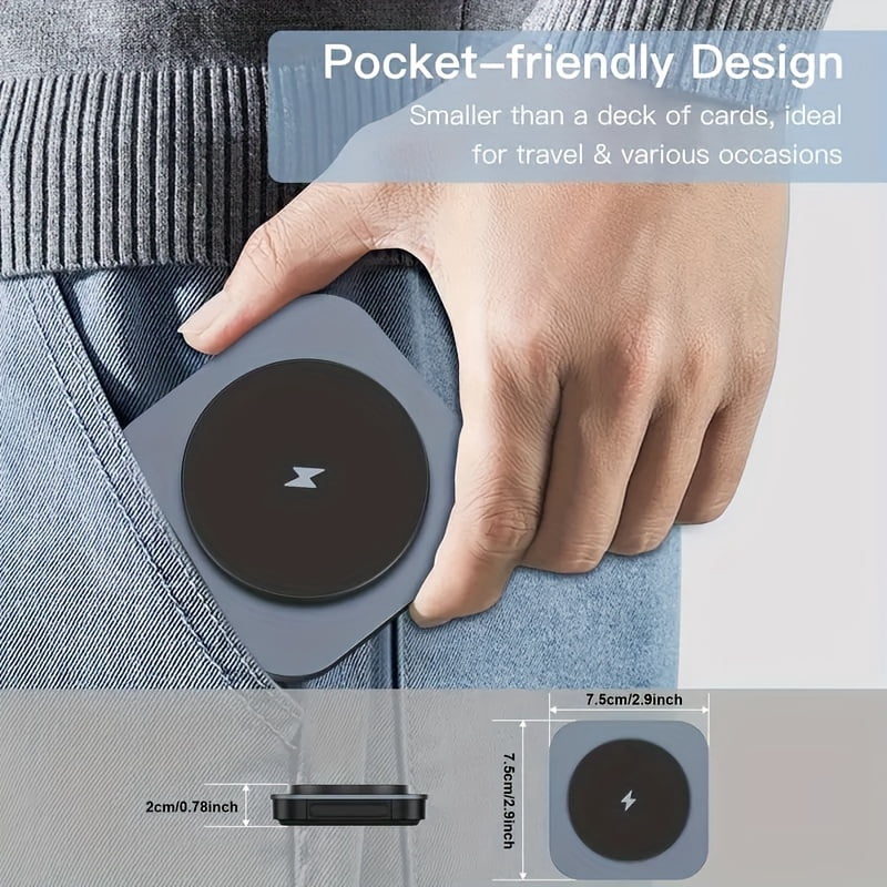 3-in-1 Foldable Charger for Apple Devices, Compatible with iPhone 17, 12, Watch Series 1, 9, and AirPods