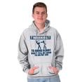 thumbnail image 5 of Warning To Avoid Injury Funny Cartoon Hoodie Hooded Sweatshirt Men Brisco Brands M, 5 of 6