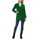 thumbnail image 2 of Abrigo de trench de longitud media con cinturón y doble botonadura para mujer INSPIRE CHIC en verde oscuro, 2 of 7