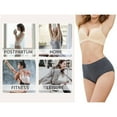 thumbnail image 4 of Women's High Waisted Cotton Underwear Soft Breathable Panties Stretch Briefs Ladies Panties 5 Pack, 4 of 4