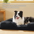 thumbnail image 3 of Cama para Perro, XL para Perros Extra Grandes, Cama Impermeable con Espuma de Memoria y Bordes Elevados, Base Antideslizante y Espuma Tipo CAJ, (Negro, X-Large), 3 of 8