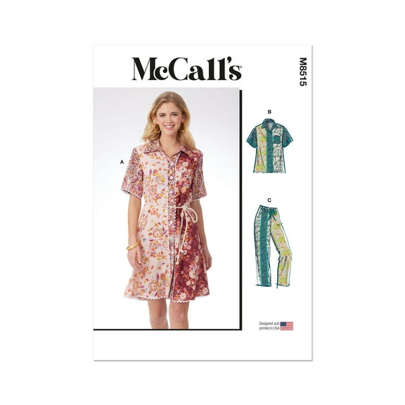 McCall's Sewing Pattern 8515 - Misses' Dress, Top and Pants, Size: Y5 (16-198-20-22-24)