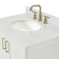 thumbnail image 6 of Ariel Taylor 30 In. Oval Sink Bathroom Vanity With Carrara White Quartz Countertop 1.5 Edge In White, 6 of 11