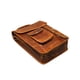 thumbnail image 4 of Bolso Mensajero De Cuero De 13 ", Estuche Para Computadora Portátil, Maletín De Oficina, Regalo Para Hombres, Bolso De Hombro Desgastado Para Computadora, 4 of 5