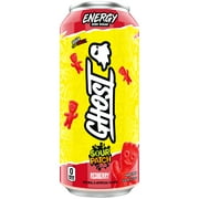 GHOST ENERGY Zero Sugars Energy Drink, SOUR PATCH KIDS Redberry, 16 fl oz Can