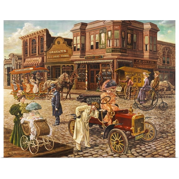 Great BIG Canvas | Rolled Lee Dubin Poster Print entitled Main Street