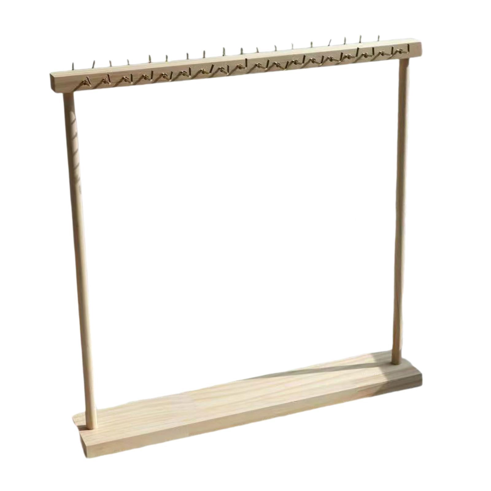 Segolike Necklace Display Holder Bracelet Hanging Organizer Wooden DIY Assembly Jewelry Organizer for Bangles Bedroom Watch Countertop wood color