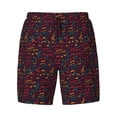 thumbnail image 4 of Lsque Mens Swim Trunks Music Pattern - Bathing Suit Compression Liner - Beach Swim Shorts Swimwear - (S-3XL) - Stretch Quick Dry -3X-Large, 4 of 9