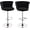 Black, variant on MOOSENG Velvet Swivel Bar Stools Set of 2, Adjustable Height Counter Chairs with Back & Footrest, Modern Upholstered Barstools for Kitchen Island Black