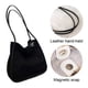 thumbnail image 3 of Bolso de hombro de felpa con patrón de leche, popular bolso de axila lindo y esponjoso para otoño e invierno, 3 of 6