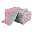 thumbnail image 1 of 12Pcs Paños de Cocina, Toallas de Terciopelo Coral de 8.6" Gris Rosa, 1 of 5