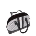 thumbnail image 2 of Time and Tru Women's 3 in 1 Satchel Bag 3-Piece Set Black Geometric, 2 of 5