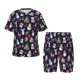 thumbnail image 1 of Fotbe Christmas Critters Delight Pijama Estampada de 2 Piezas para Niños – Ropa de Dormir de Manga Corta Cómoda para Niños y Niñas, Camiseta y Shorts de Algodón-3X-Large, 1 of 6