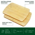Royal Craft Wood Bamboo Cutting Board for Kitchen Cutting Board Set