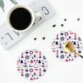 thumbnail image 5 of Bingfone Vintage Sailing Marine Travel Leather Drinks Coasters With Set Of 6,Suitable For Home Kitchen,Coffee Cup Coasters Home Gift, 5 of 9
