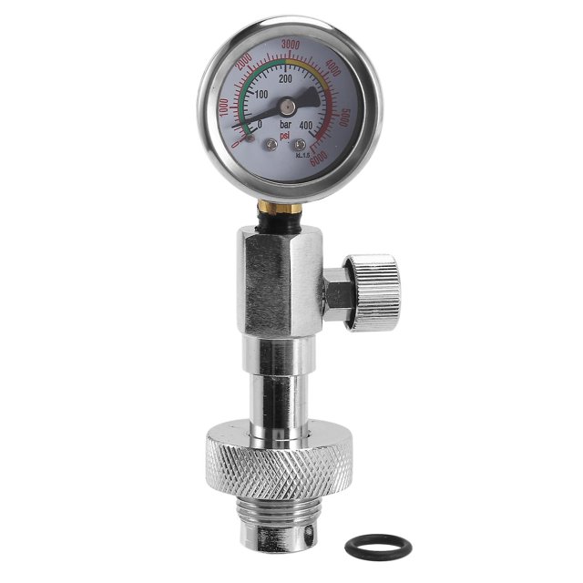 Control de presión del tanque de aire DIN para buceo con calibre de 400bar y 350bar Afortunado Sencillez