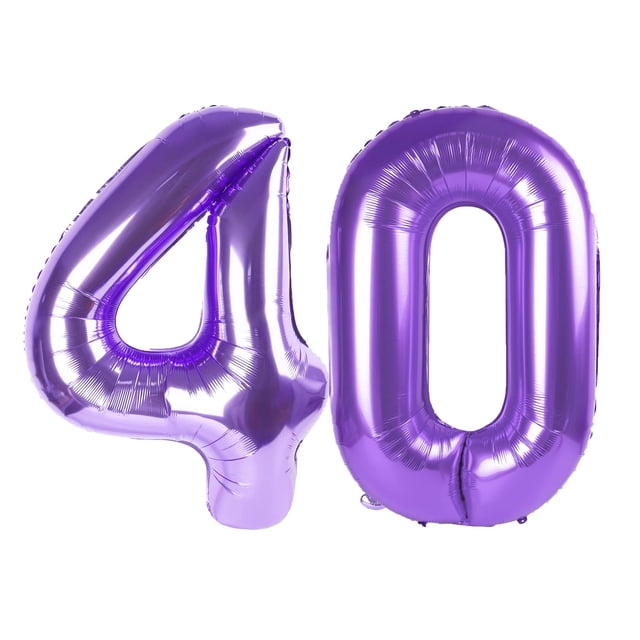 Globo Kelfuoya Número 40 Morado de 40 Pulgadas de Papel Metalizado