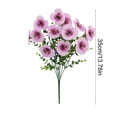 thumbnail image 3 of Homekingdee Pansies and Eucalyptus Artificial Flowers - Plastic Multicolor Realistic Fake Flowers for Wedding Decorations, Living Room Home Decor, Scene Arrangement Art Floral Displays, 3 of 6