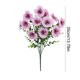 thumbnail image 3 of Arreglo floral artificial de pensamientos y eucalipto para decoración de bodas, adornos de sala de estar, estilismo de escenas y centros de mesa florales., 3 of 6