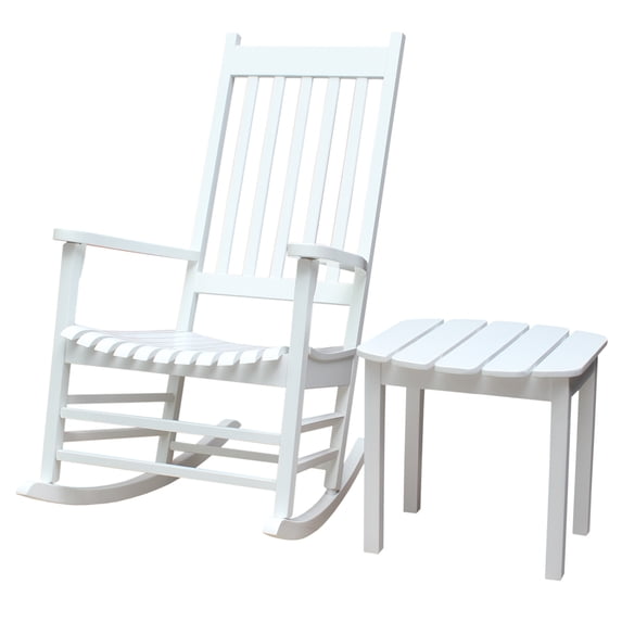 Porch Rocker With Side Table