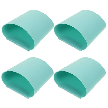 Niceauty 4Pcs Sky Blue Rolling Cart Storage Buckets Lightweight Plastic Hanging Baskets for Home