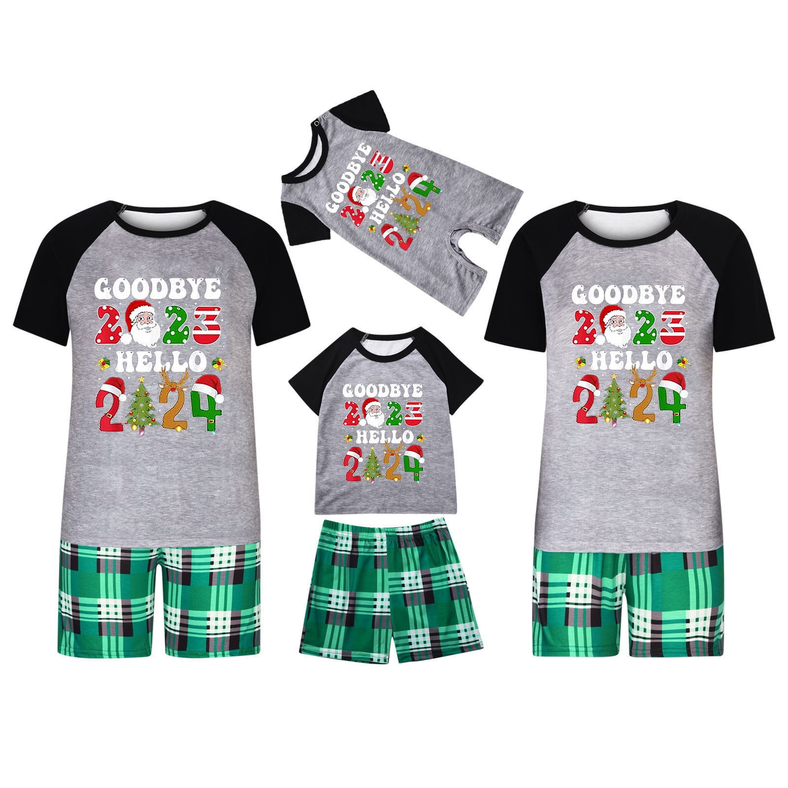 Short sleeve family christmas pyjamas sale