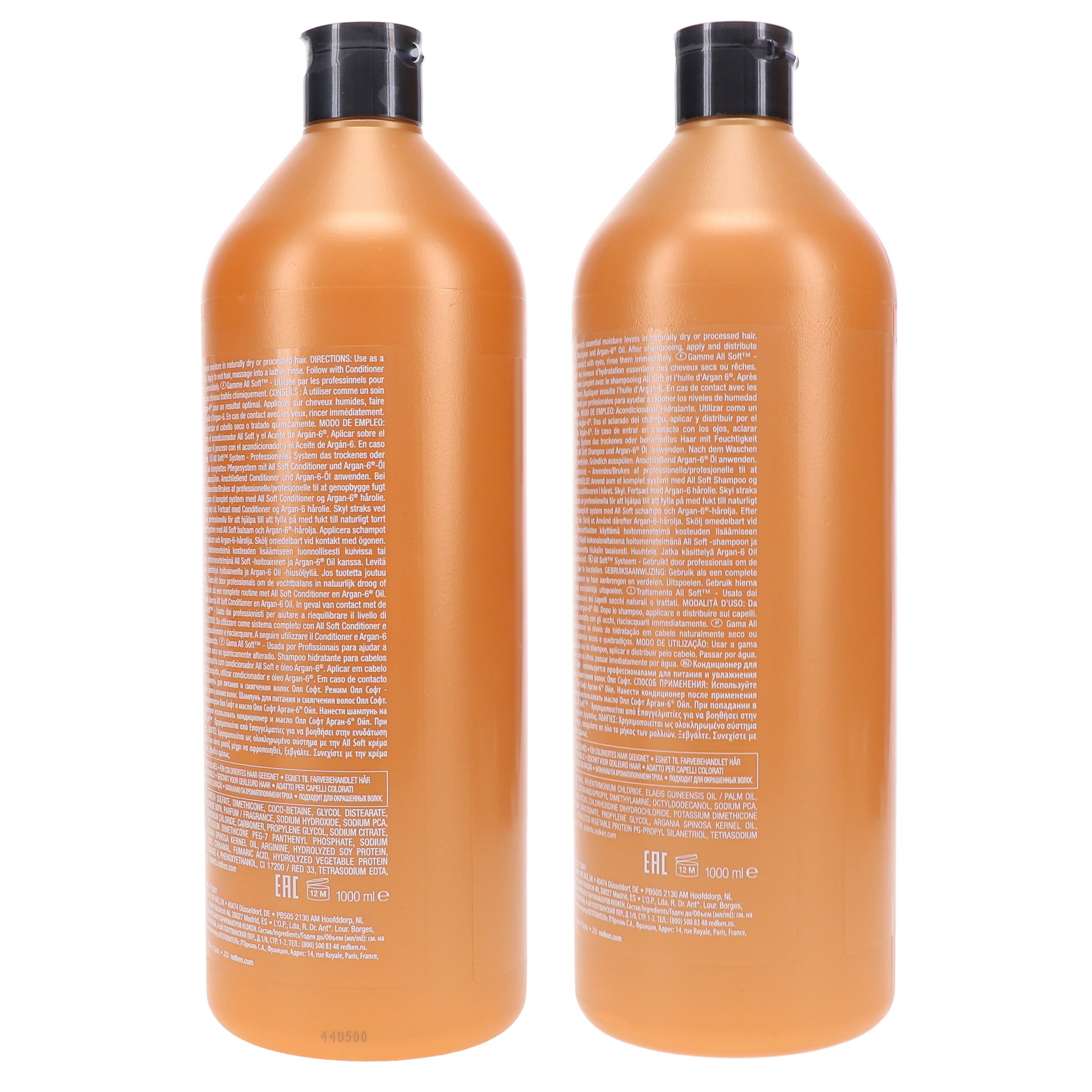 Redken All Soft Shampoo 33.8 oz & All Soft Conditioner 33.8 oz Combo Pack
