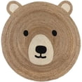 thumbnail image 2 of KLAVATE Natural Handmade Cute Teddy Bear Area Rug Kitchen Living Room Entryway Carpet, 2 of 2