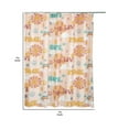 thumbnail image 5 of Saltoro Sherpi Dublin Rainbow and Cloud Print Fabric Shower Curtain with Button Holes, Beige, 5 of 5