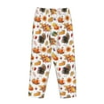 thumbnail image 5 of Balery Thanksgiving Turkeys 1 print Women's Pajama Pants,Ultra Lightweight Pjs,Lounge Pant-Medium, 5 of 9