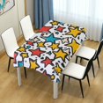 thumbnail image 4 of Yayeee Tablecloths 60" x 60" Rectangle Wrinkle Resistant Party Table Cover, Colorful Stars, 4 of 8