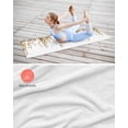 thumbnail image 4 of Orange Eucalyptus Leaves Yoga Towel for Hot Yoga Non Slip, Weeping Spring Botanical Summer Yoga Mat Towel Absorbent Yoga Sweat Towels Microfiber Hot Yoga Blanket for Bikram Pilates 26"x74", 4 of 7