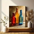 thumbnail image 6 of Vintage Glass Bottles Canvas Print Wall Art, Rustic Decor for Living Room Kitchen Dining Room Office Bedroom Bar Cafe, 6 of 8