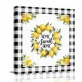 thumbnail image 2 of Canvas Wall Art Country Vintage Farm Canvas Art Print Home Sweet Home Fruit Yellow Lemon Pictures Wall Decor for Living Room Bedroom Artwork Decorations Stretched Framed Ready to Hang 8"x8", 2 of 9