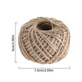 thumbnail image 2 of Yuarrent Cuerda de arpillera trenzada decorativa para álbum de recortes, decoración de cuerda portátil, accesorios artesanales para Decoración del hogar Natural, 2 of 6