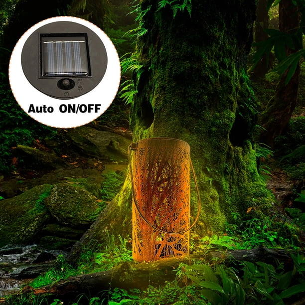 Lámpara Colgante de Hierro Hueco XWSHYW con Forma de Árbol Led para Decoración de Patio Al Aire Libre