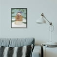 thumbnail image 5 of Stupell Industries Snowman Pine Trees Christmas Holiday Illustration Framed Wall Art By Artist Regina Moore, 5 of 5