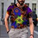 thumbnail image 4 of Hombre Unisex Diario Camiseta 3D Estampado Gráfico Estampados Animal Estampado Manga Larga Tops Casual Bloue Pompotops  oipoqjl4678, 4 of 9