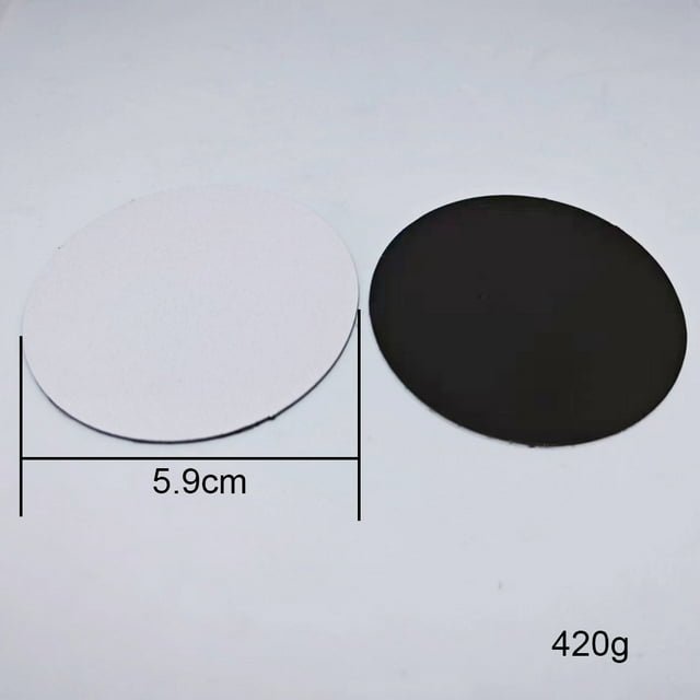 10pcs 7.5*5.5cm Sublimation Magnet Blanks Sublimation Blank Fridge Magnets Personalized for DIY Kitchen Office Decorative Round 5.9cm