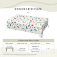 thumbnail image 6 of Red Wildflowers Tablecloth Aesthetic Flowers Rectangle Tablecloth Floral Hearts Table Cloth 60×84 Inch Washable Table Cover for Kitchen Dining Room Party Decoration, 6 of 8