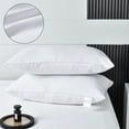 thumbnail image 2 of JoyMoreHome Feather Down Pillows, Soft Gusseted Bed Pillows, for Sleeping with Cotton Shell, for Sofa Bed Couch, 2 of 8