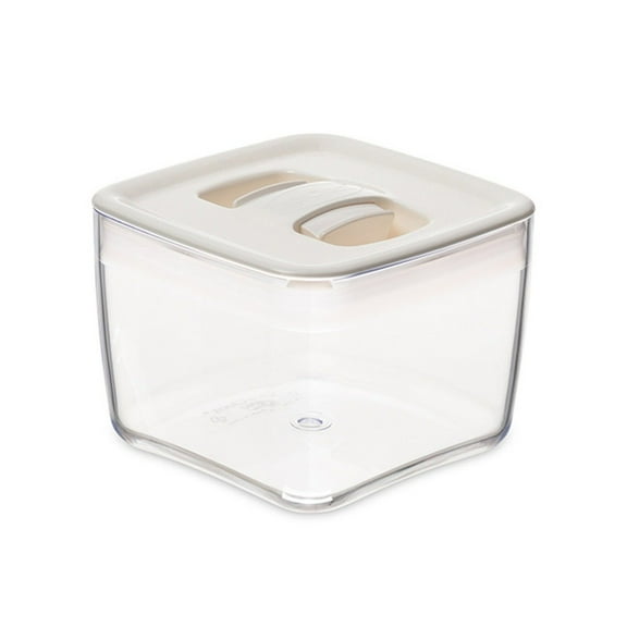 Click Clack Cube Food Storage Container with White Lid, 1 Quart