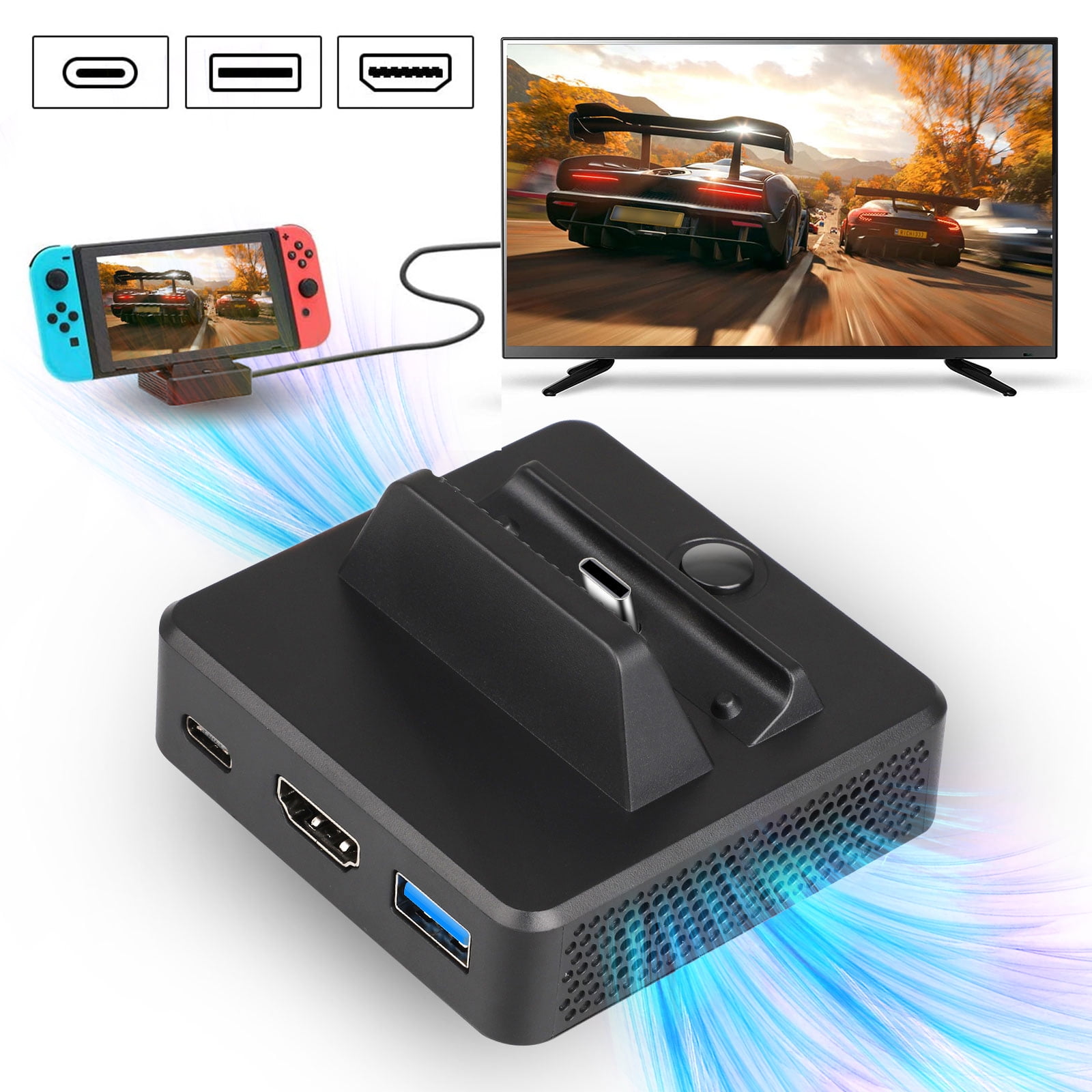For Switch HDMI Dock, HDMI Converter Dock for Nintendo Switch with USB