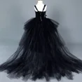 thumbnail image 5 of Vestido de tutú negro para niñas con cola larga Vestido de tul para niñas Vestido de fiesta Disfraces de Halloween para niñas Vestidos de fiesta de noche para niñas, 5 of 5