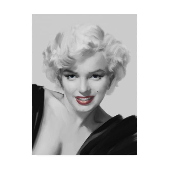 Trademark Fine Art 'The Look Red Lips' Canvas Art by Chris Consani