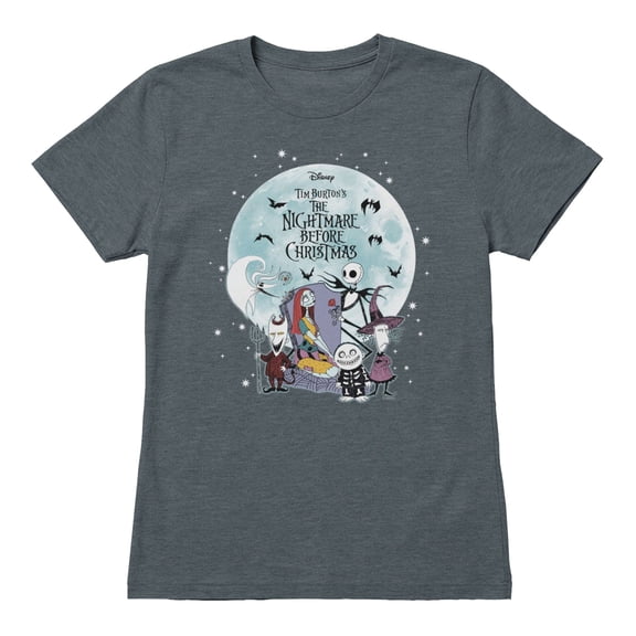 Disney The Nightmare Before Christmas Full Moon (Dark Heather, S-XXL)