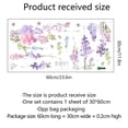 thumbnail image 4 of Calcomanías de pared de flores, enredaderas colgantes moradas, pegatinas de pared florales para niñas, dormitorio, guardería, decoración para las paredes del salón, 4 of 5