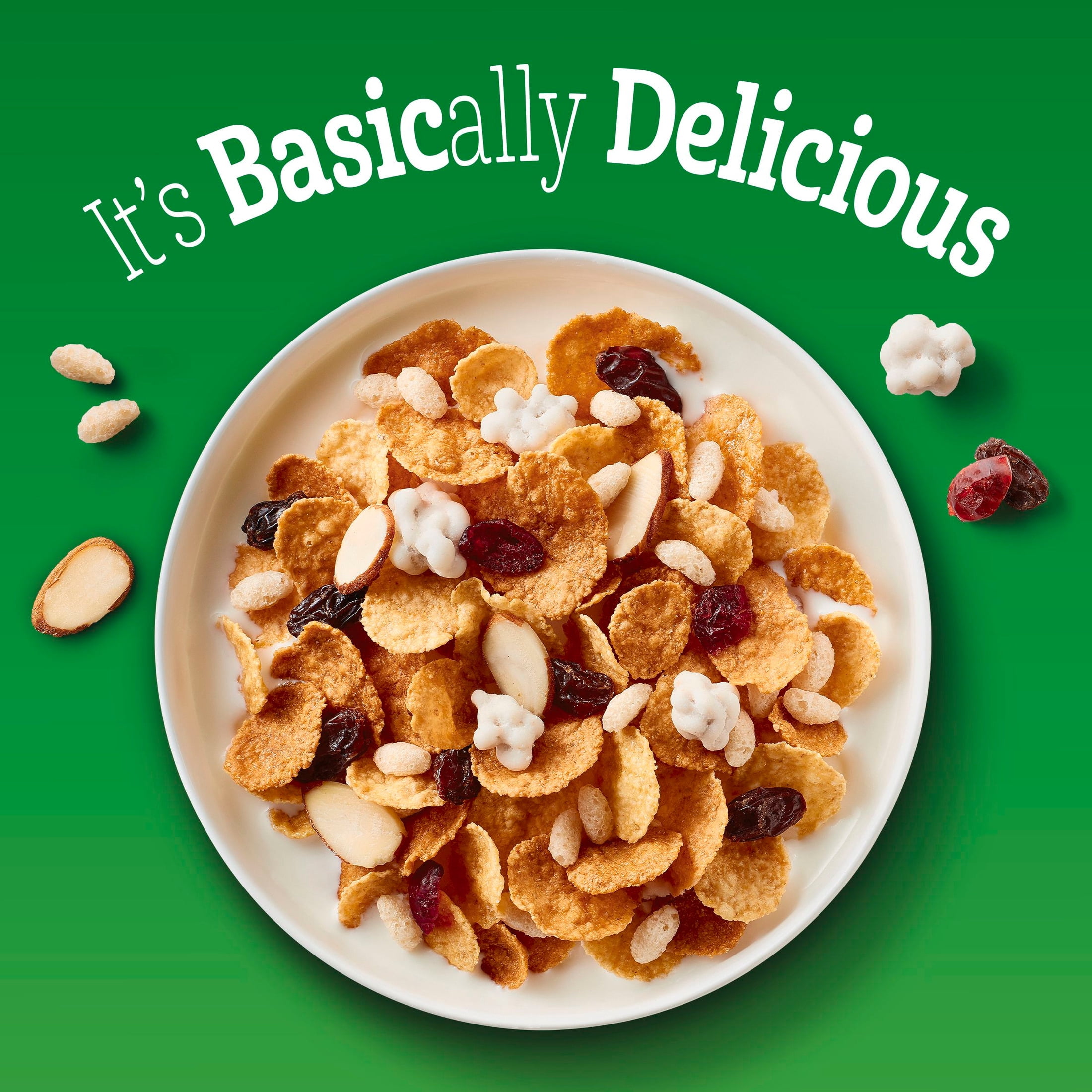 Basic 4 Heart Healthy Cereal, Fruit and Nut Fiber Cereal with Whole Grain, 19.8 oz